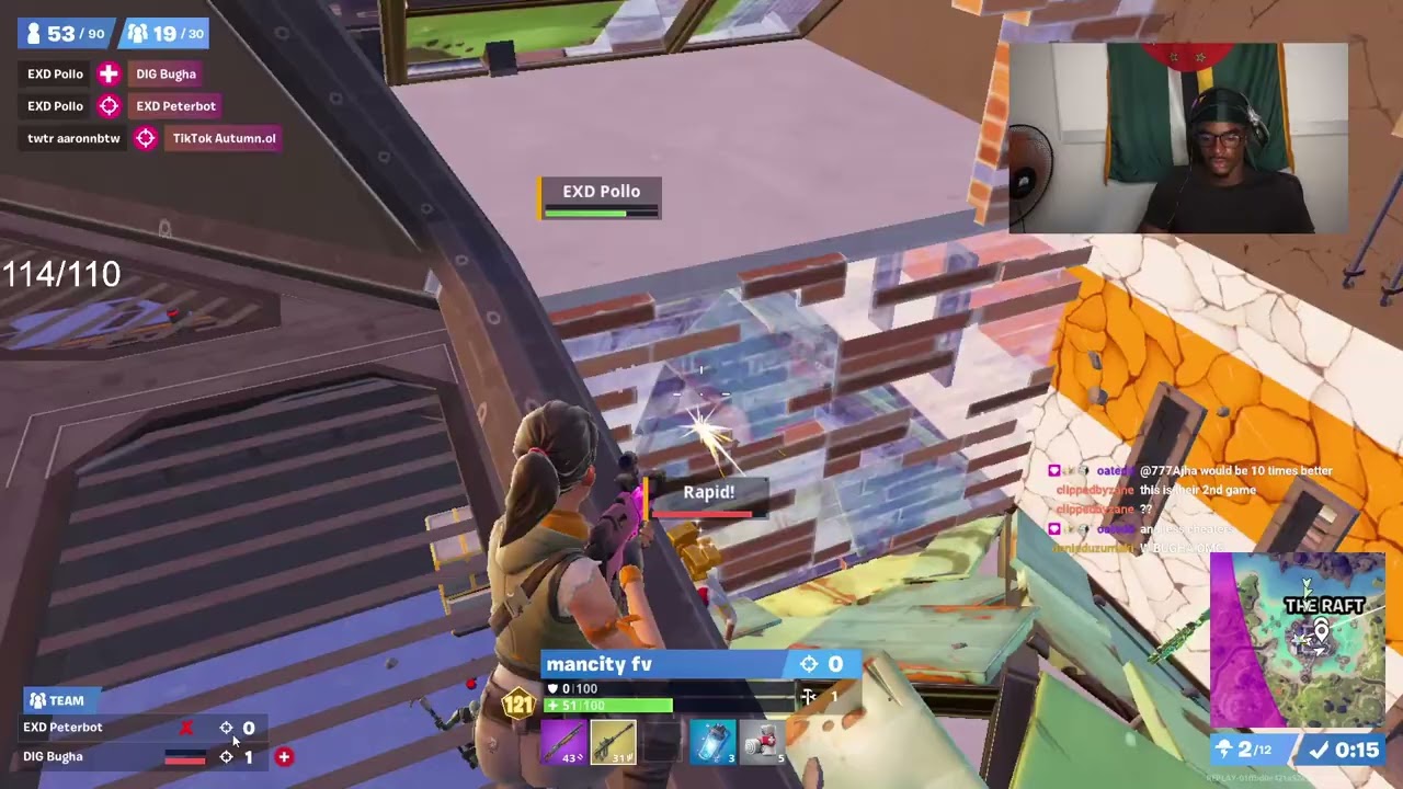 Peterbot, Cold, Bugha vs Boltz, Rapid, Pollo