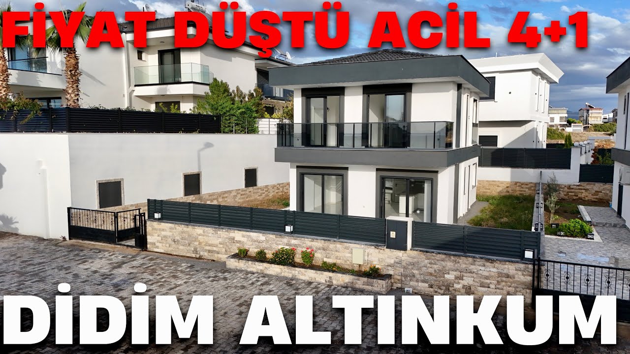 ALTINKUM’DA UCUZ VİLLA FİYAY DÜŞTÜ ACİL SATILIK 4+1 ZEMİN KAT ODALI DENİZE YÜRÜME MESAFESİ 