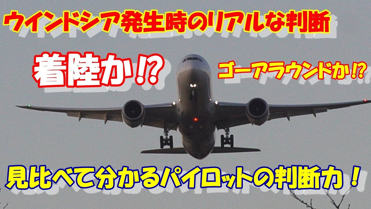 【ウインドシア発生！着陸を成功させた機体と安全第一でゴーアラウンドした機体の“明暗”】2026.01.10 ４K撮影NARITA　Airport  ウインドシア警報！パイロットたちの判断が分かれた瞬間