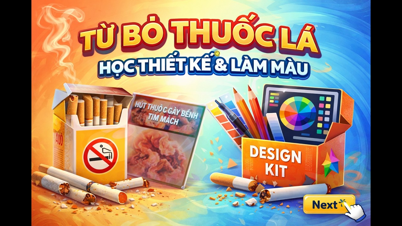 THIẾT KẾ NGƯỢC- LÀM MÀU BAO THUỐC? #thietkenguoc
