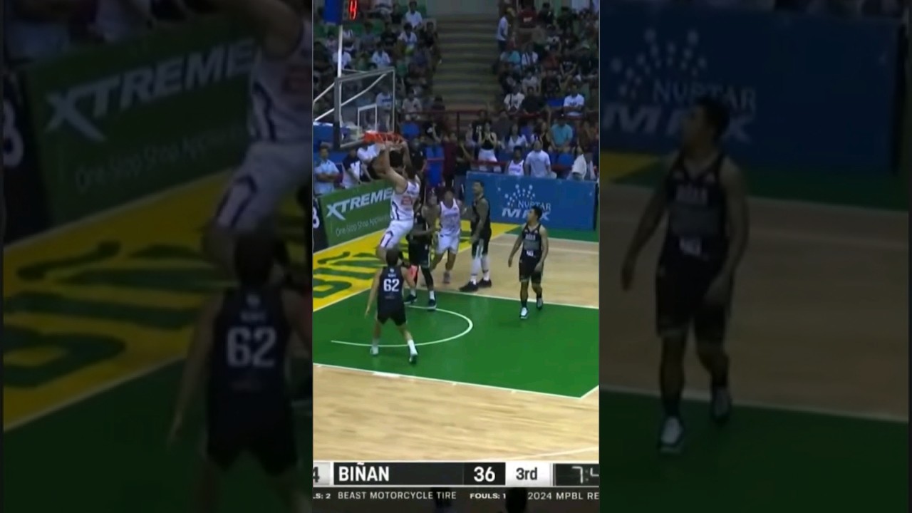Greg Slaughter 1st Dunk in MPBL Debut #gregslaughter #mpbl