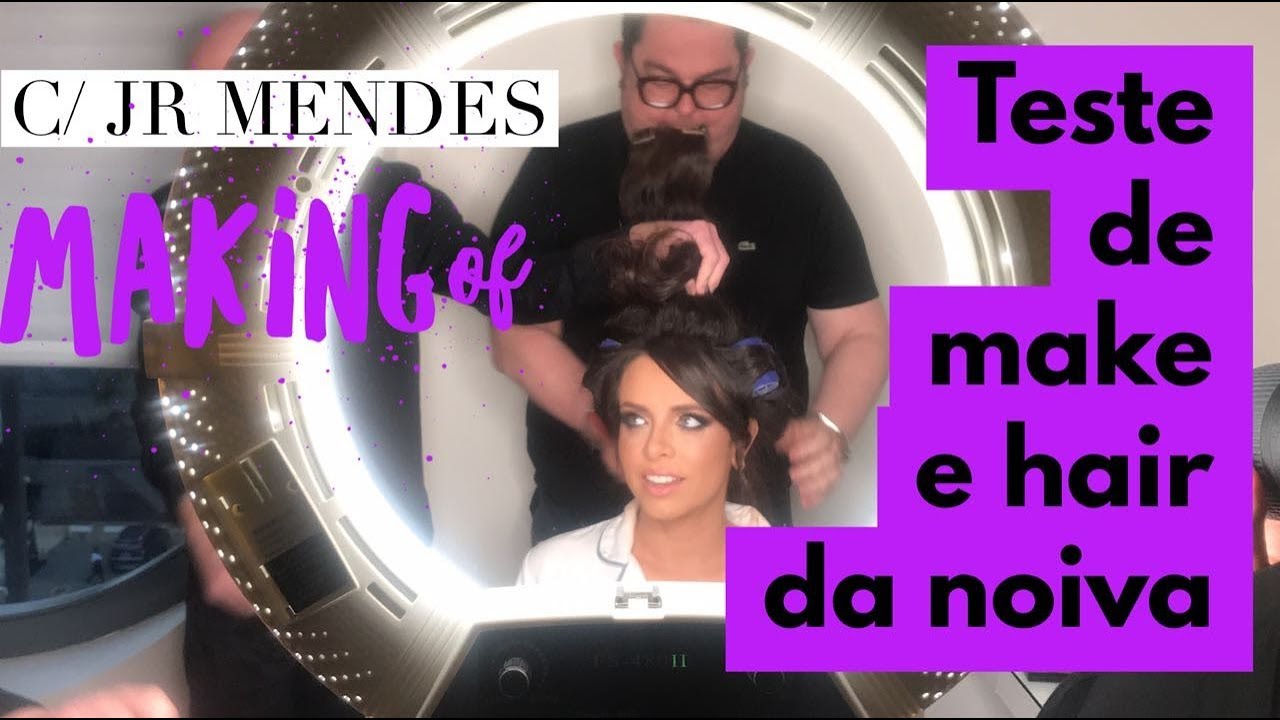 Teste de make e hair da noiva com @juniormendes
