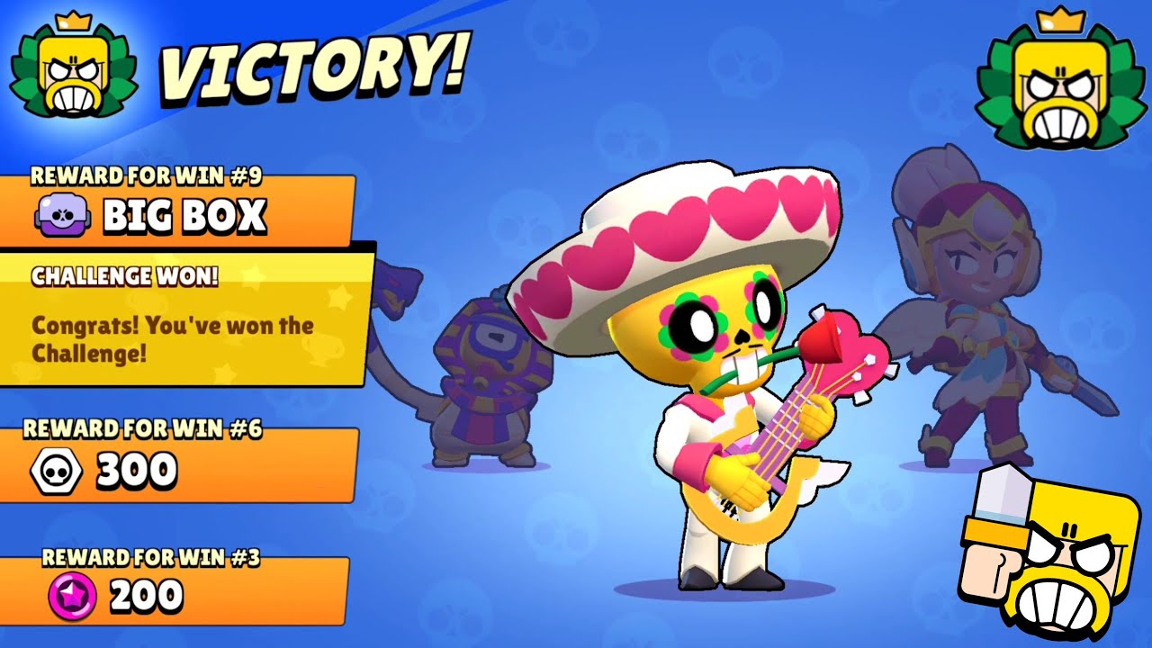 9 wins in CLASH 10th ANNIVERSARY CHALLENGE!!!!😇✅ Free Spray!⚔️ - Brawl Stars