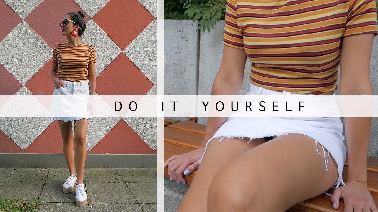 ¡Transforma tus pantalones en falda! ✂️- DIY