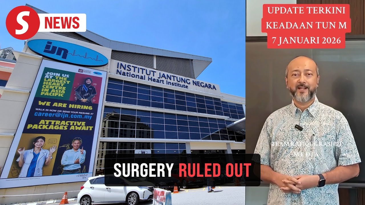 Doctors ruled out surgery for Tun M's fractured hip due to age, says Mukhriz