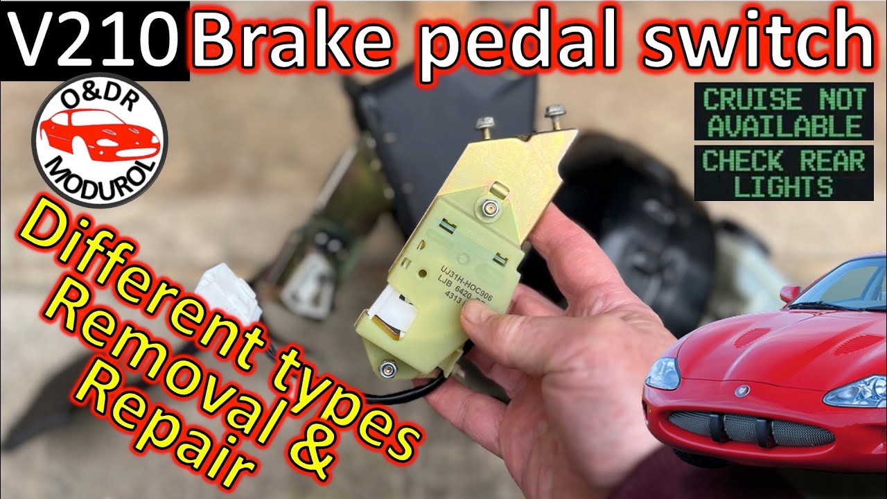 Jaguar XK8 Brake Pedal Switch Repair: Fix 'Check Rear Lights' & 'Cruise Not Available' XKR X100 V210