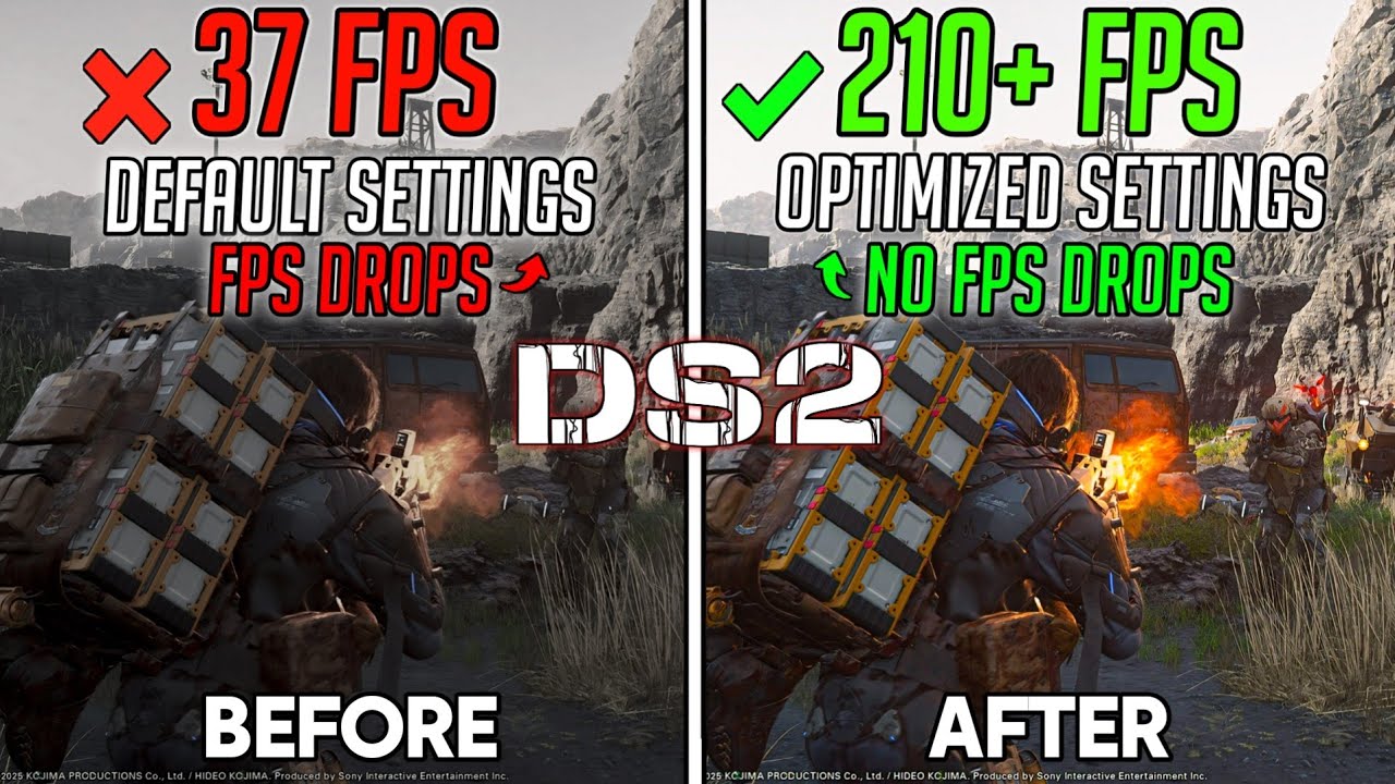 Death Stranding 2 - 🔧Best PC Settings to BOOST FPS, Fix Lags & Stutter on ANY PC✅📈