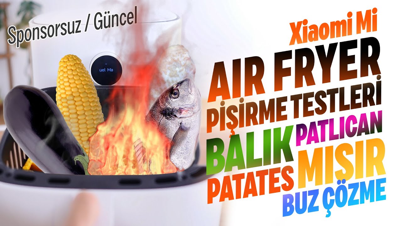 XIAOMI AIR FRYER PATLICAN, BALIK, MISIR, PATATES PİŞİRME - Buz çözme