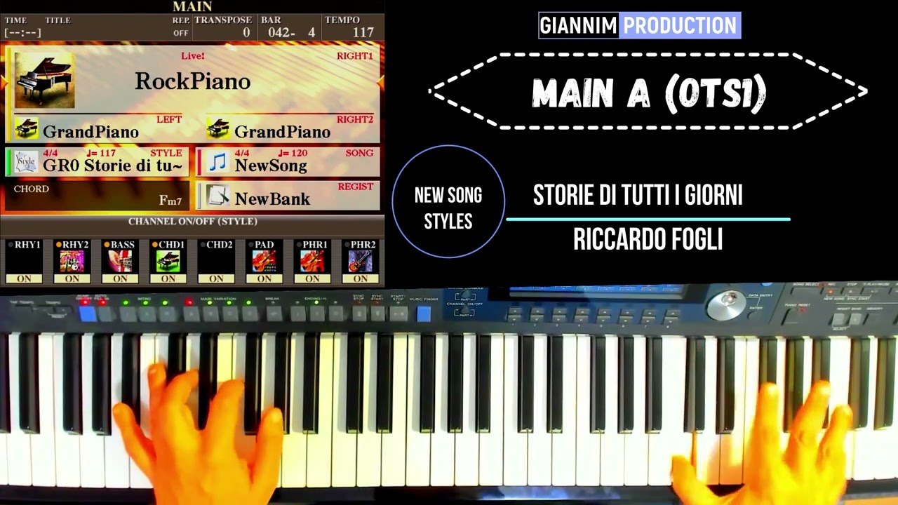 20. STORIE DI TUTTI I GIORNI (Riccardo Fogli) - SONGSTYLE DEMO Produzione GianniM