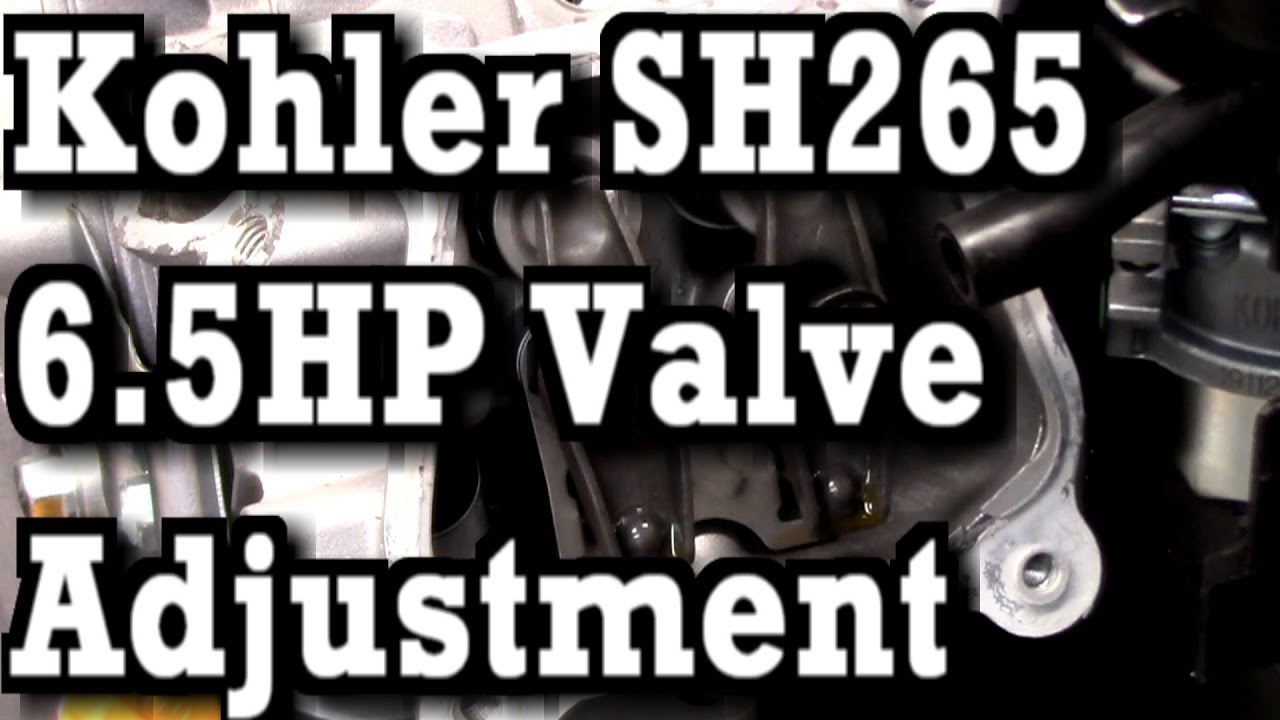 How to Adjust Valves in Kohler SH Series SH265 65HP Engine