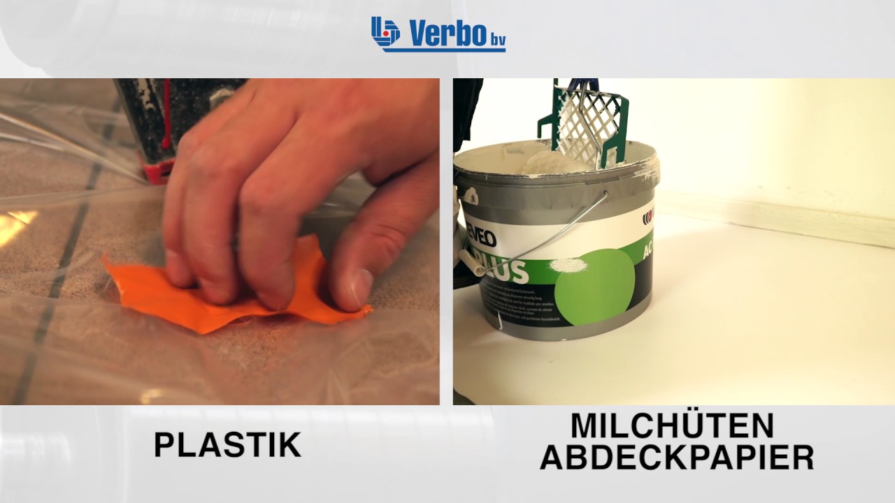 Abdeckpapier white/brown vs plastik Verbo DE