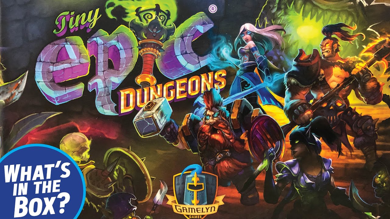 Tiny Epic DUNGEONS KickStarter Deluxe Unboxing!