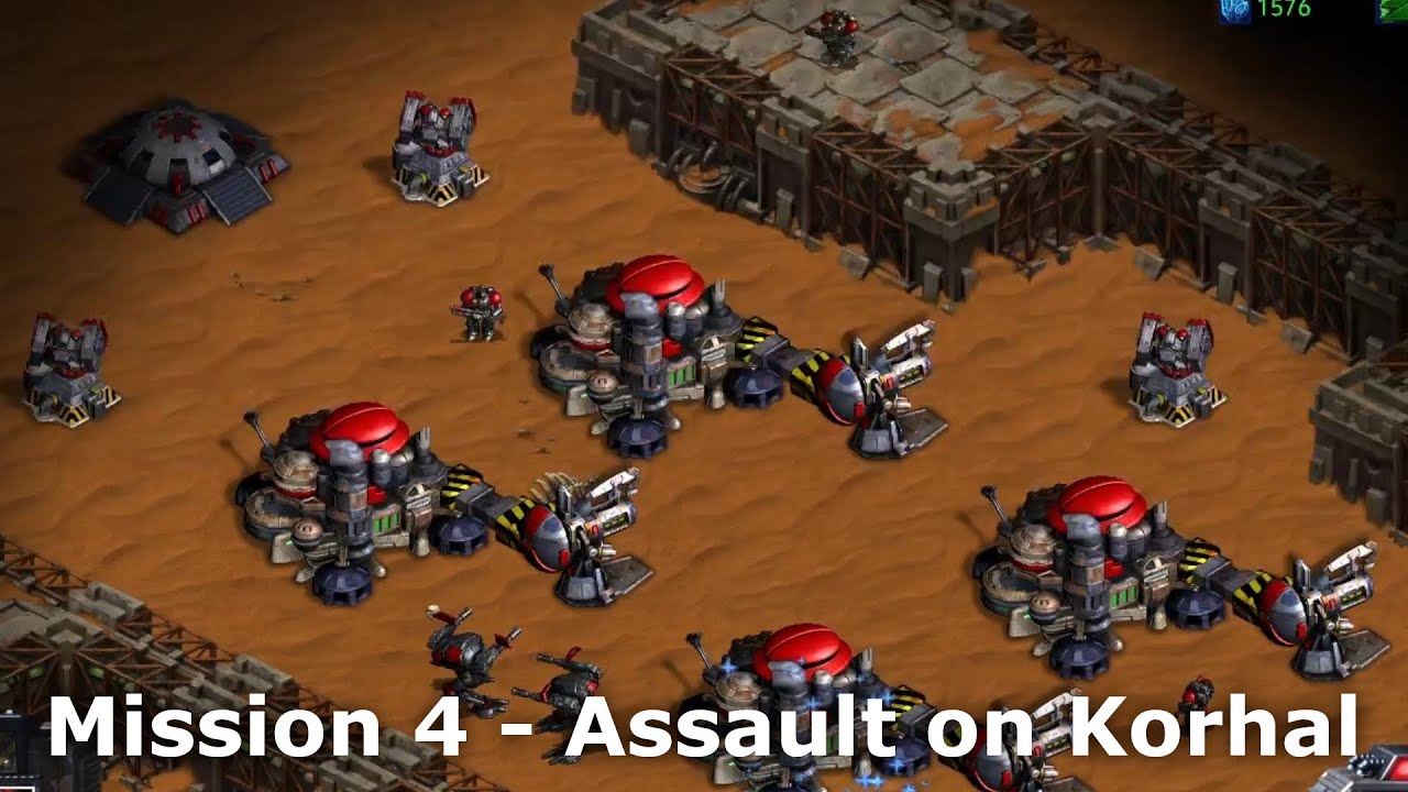 Starcraft Remastered - Mission 4 - Assault on Korhal - Terran Episode 5