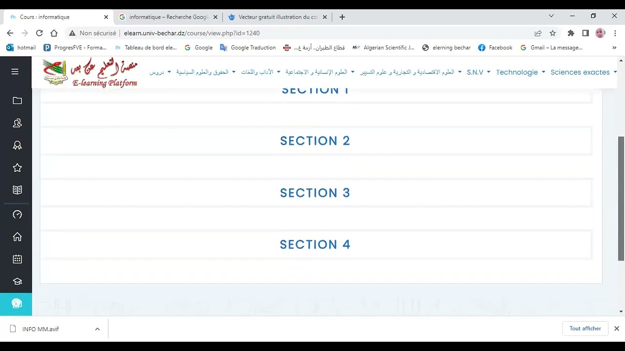 كيفية وضع الدروس والمحاضرات في منصة التعليم عن بعد موودل