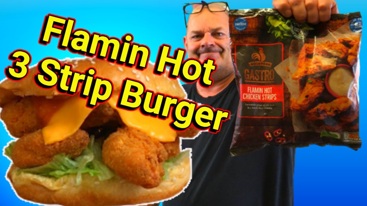 Flamin Hot 3 Strip Burger | Aldi