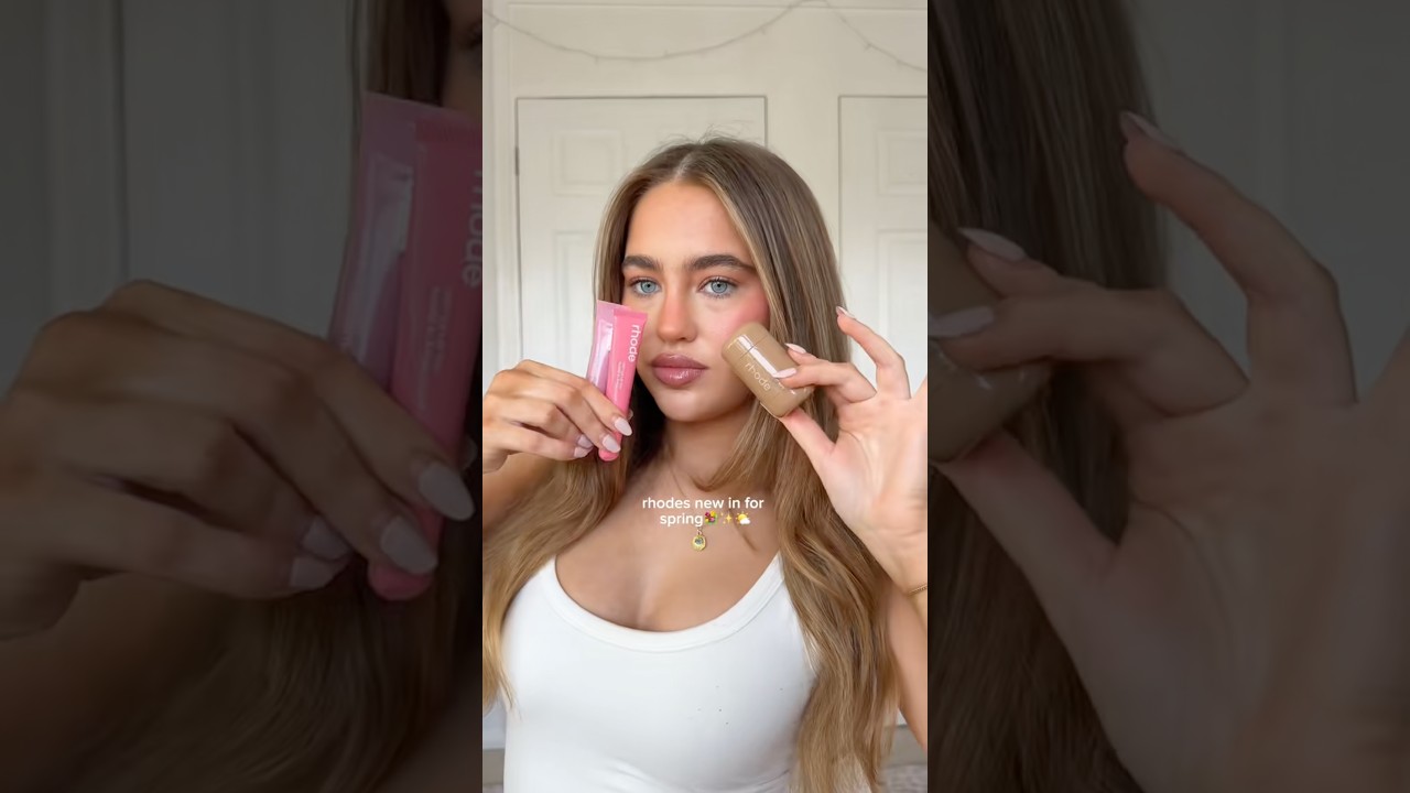 Got my hands on the new Rhode spring collection and I'm so obsessed ✨✨🤍 #rhode #prpackage #unboxing