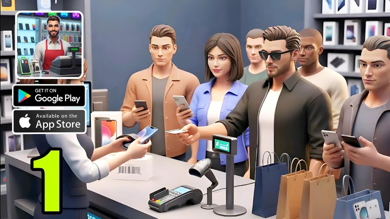 Mobile Shop Simulator Gameplay (Android, iOS)