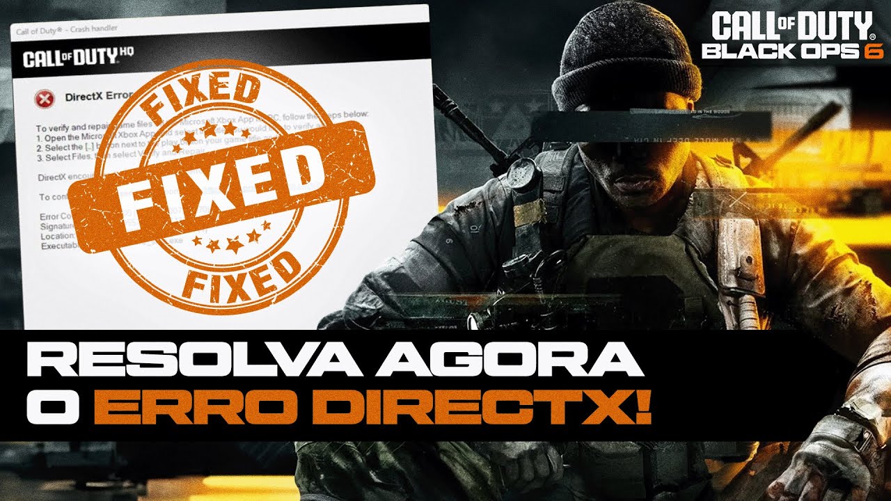 COD BO6 CRASHANDO COM ERRO DIRECTX GAME SHIP ? COMO RESOLVER OS ERROS E CRASH DO COD BLACK OPS 6 !