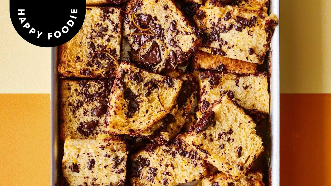 Rukmini Iyer's Orange Chocolate Chip Bread & Butter Pudding Recipe | Easy One-Tin Bake Dessert