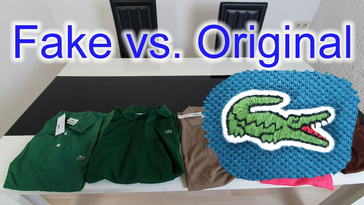 Lacoste Polo Shirt Fake vs Original, erkennen von Fälschungen