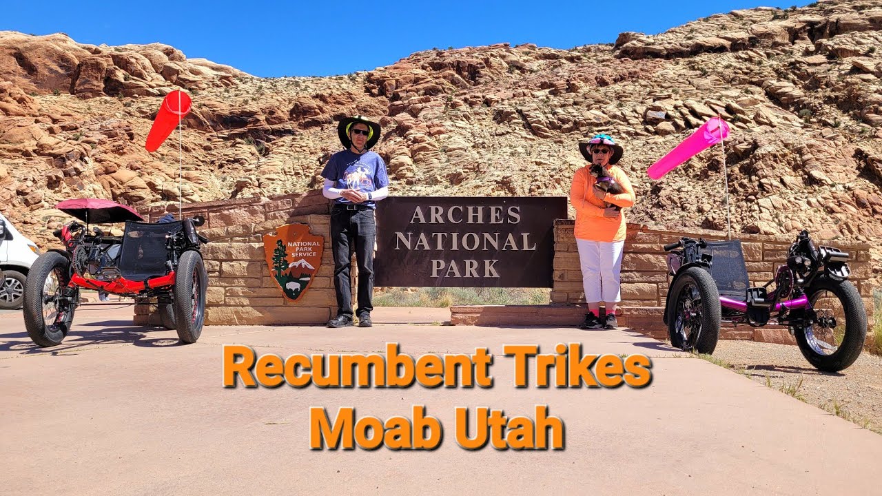 Moab Utah Fat Tad Recumbent Trikes on the Trails