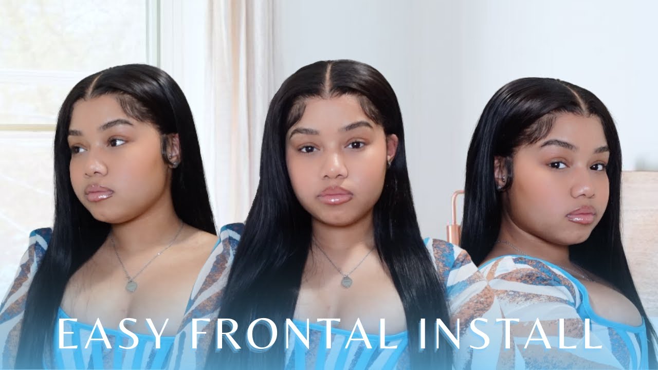EASY BEGINNER FRIENDLY FRONTAL INSTALL| HD LACE WIG WEST KISS HAIR| Jadyn Jone