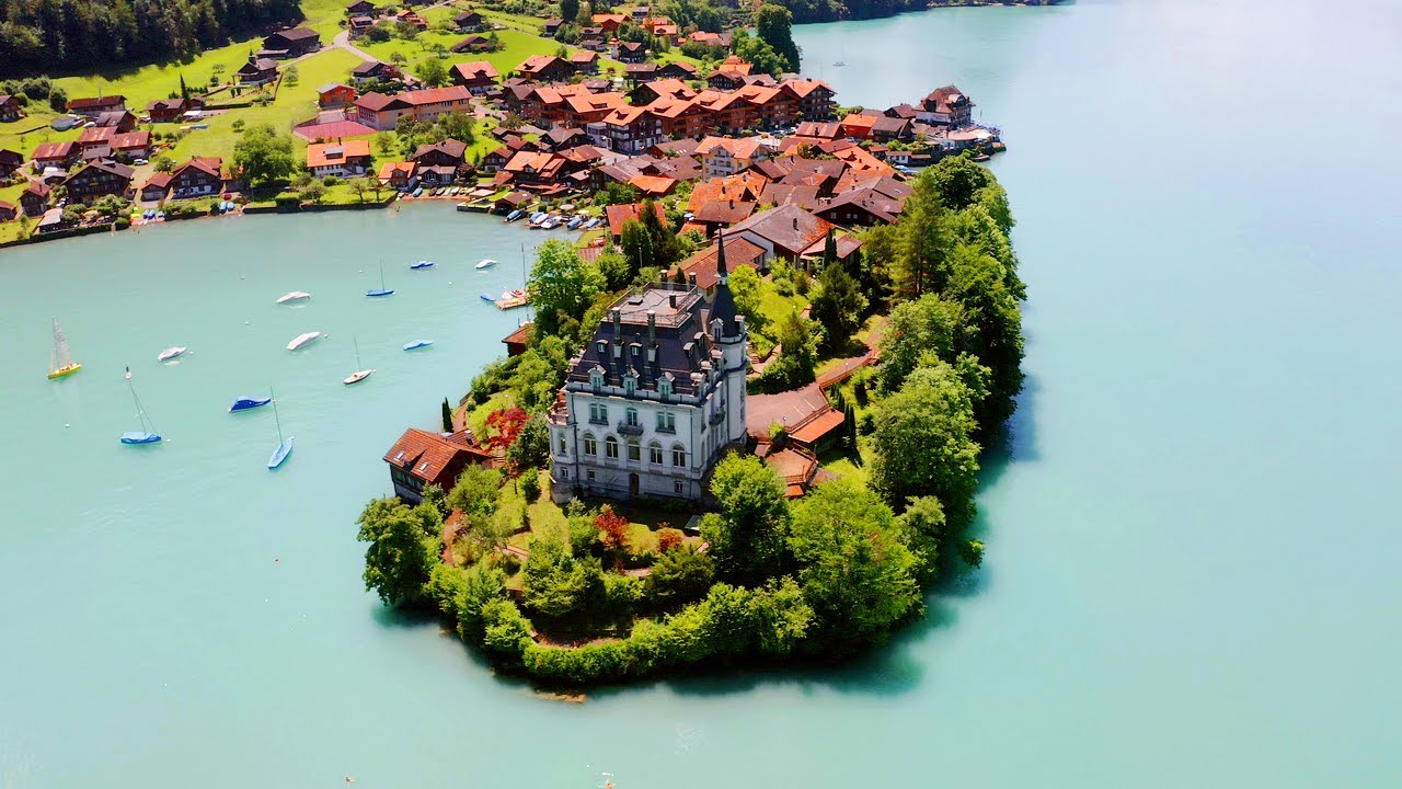 Iseltwald, Switzerland, Bern, Interlaken 4k