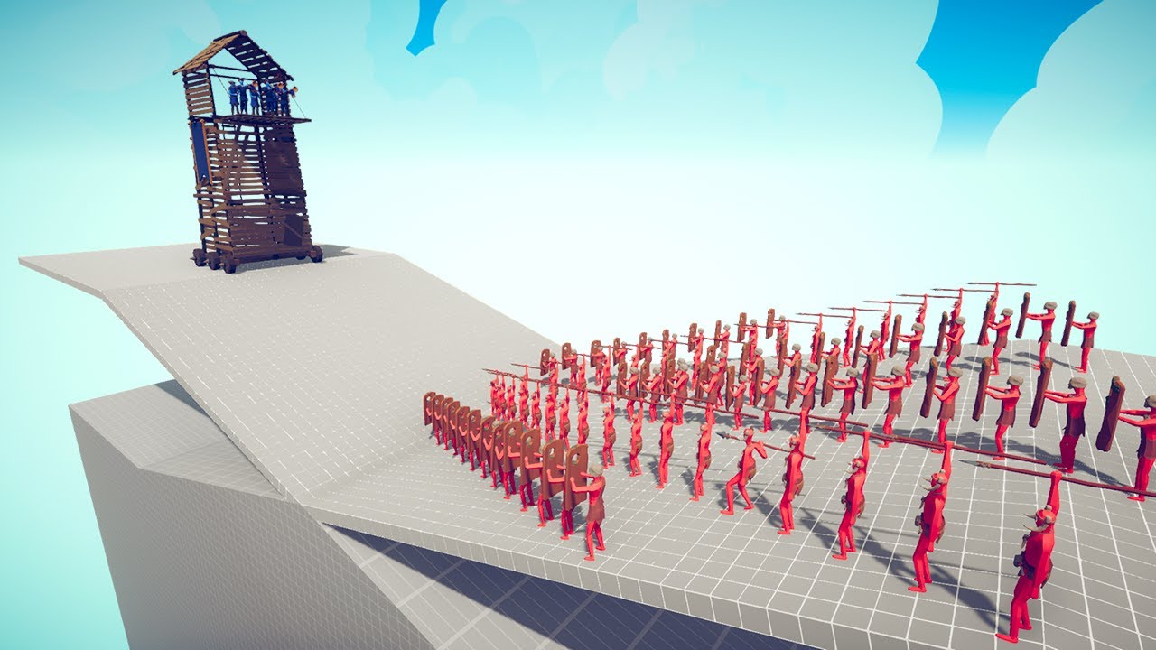 Secret Tower Vs Every Unit On The Slopes Map | Totally Accurate Battle Simulator TABS