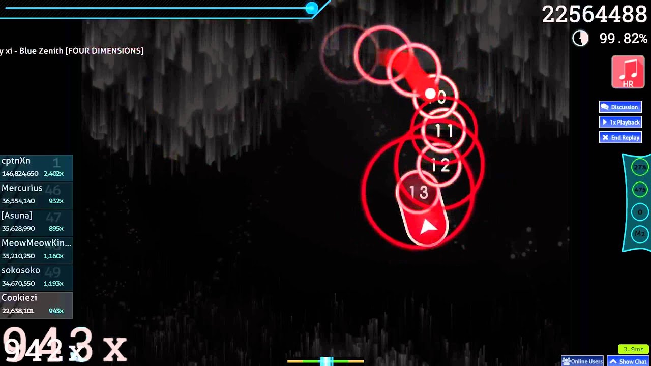 Cookiezi - Blue Zenith [FOUR DIMENSIONS] +HR 1xMISS!! 727PP!!!