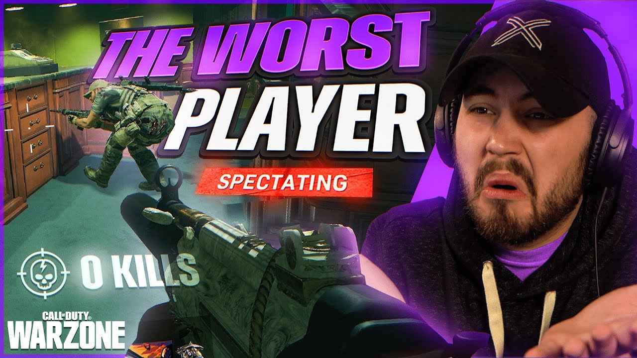 SPECTATING the WORLDS MOST CLUELESS WARZONE PLAYER (0.08KD)