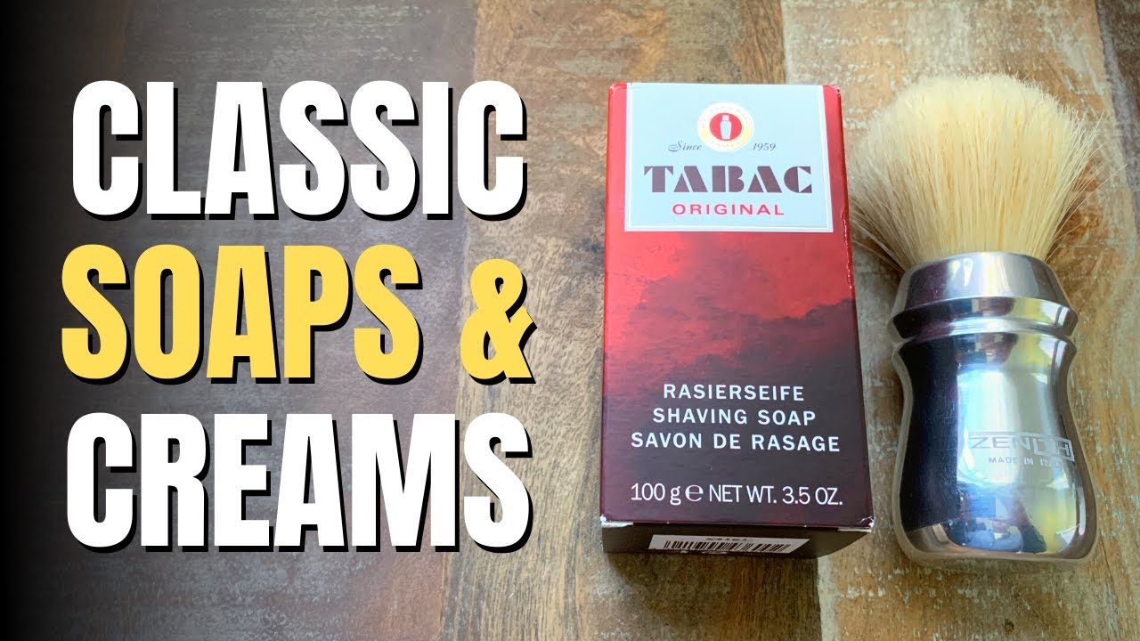 Tabac Shaving Stick | Zenith Big Scrubby Boar Brush | Classic Soaps & Creams Part 4