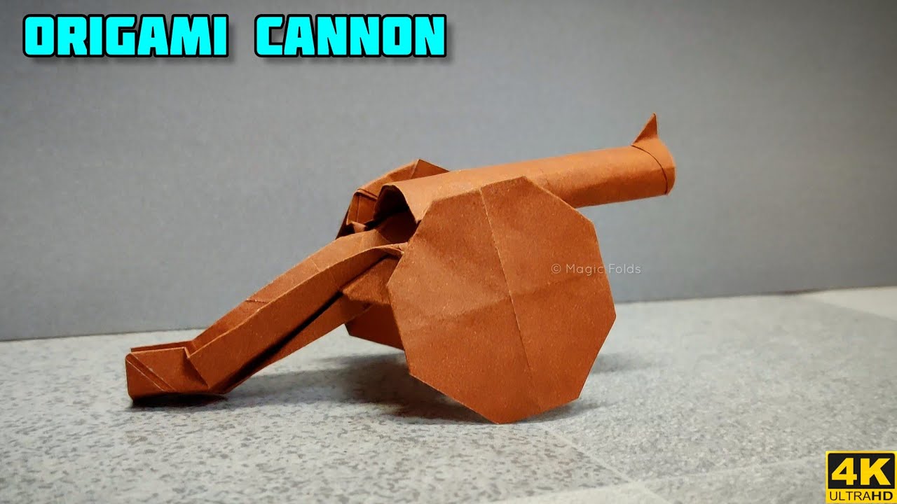Origami Cannon | Origami tutorial | Paper craft