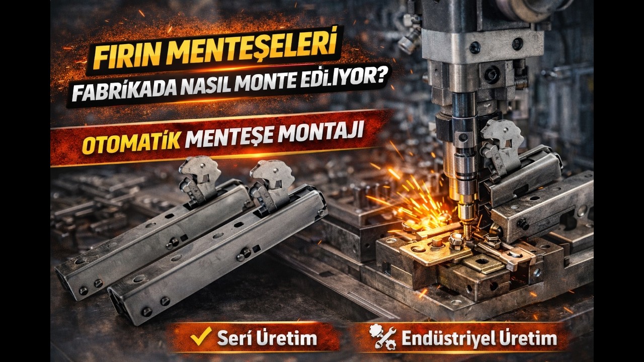 Fırın Menteşeleri Fabrikada Nasıl Monte Ediliyor? ⚙️
