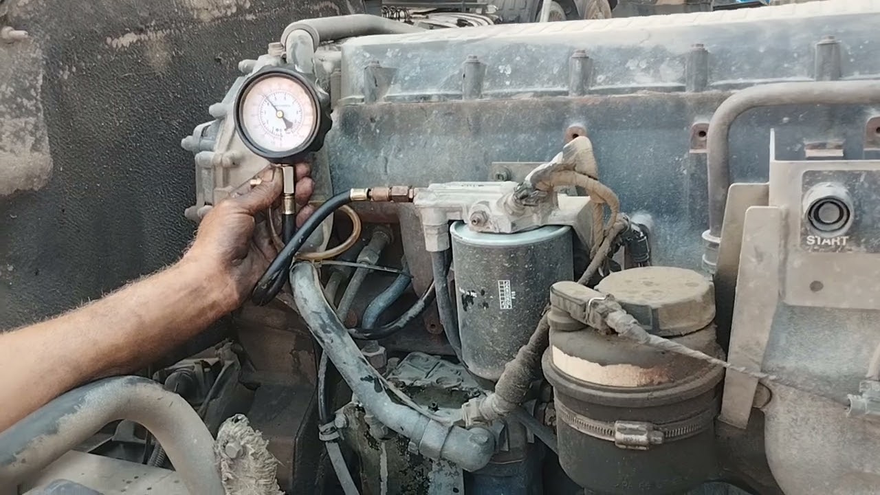 medindo a pressão combustível Iveco Stralis