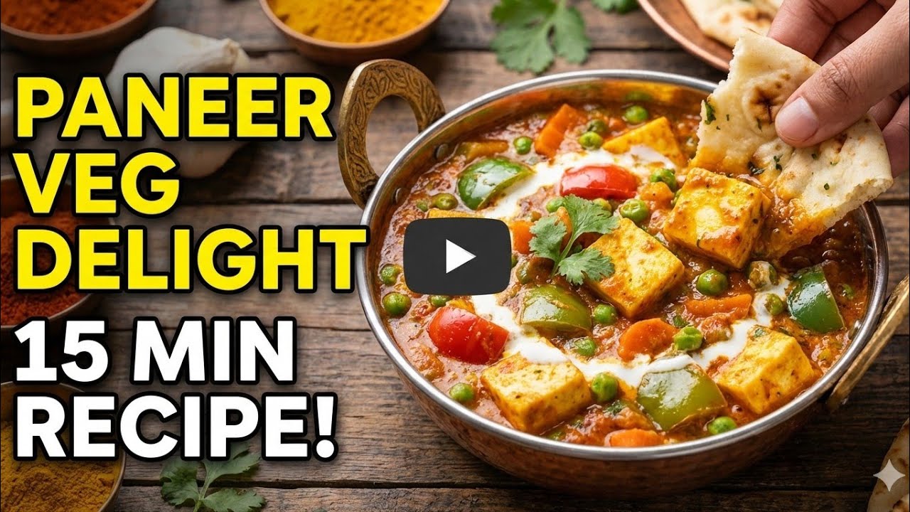मटर पनीर की सब्जी । How to make healthy Paneer Veg At home | 
