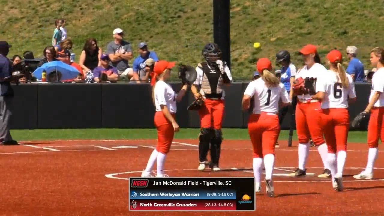 NGU Softball 2018 Highlights - North Greenville vs. Southern Wesleyan (Game 2)