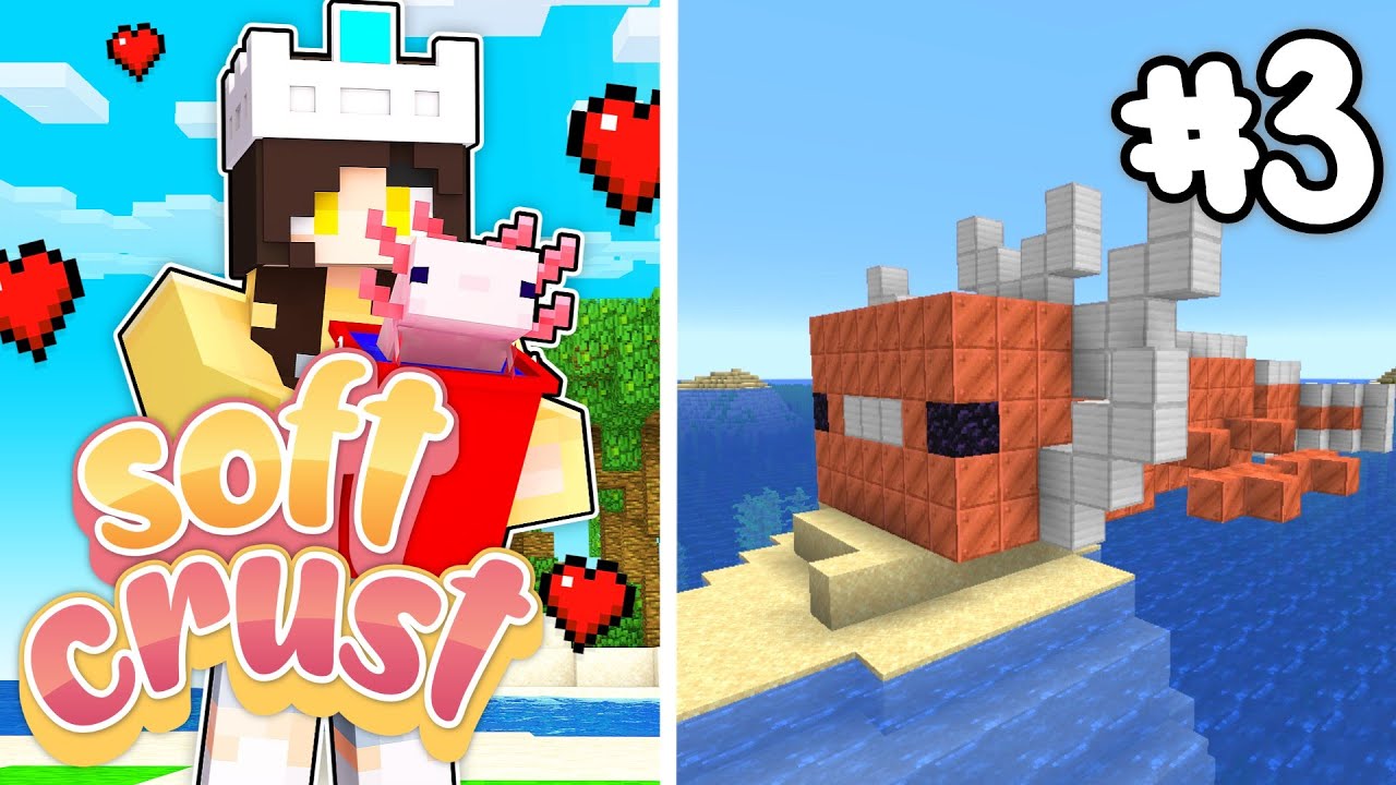 Minecraft 1.17 | BIGGEST COPPER AXOLOTL EVER  | Soft Crust #3