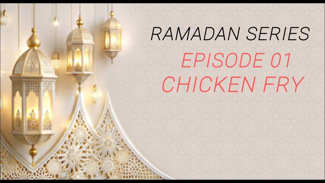 Ramadan series. Episode 01. Recipe 01... Make and frozen items step by step... 