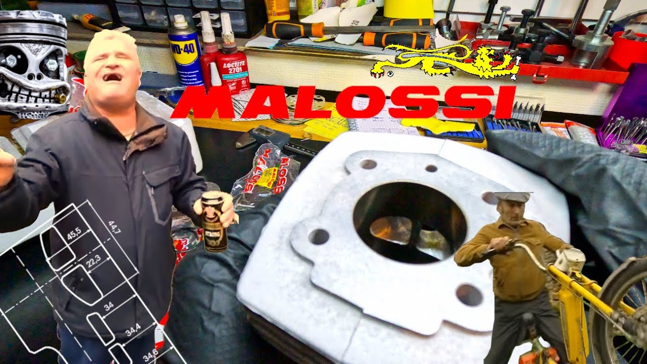 Présentation du kit cylindre MALOSSI G1 REPLICA 50cc PEUGEOT 103 refroidissement par air