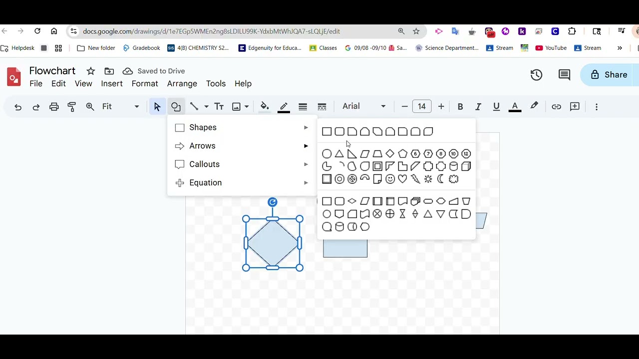 Make a Flowchart Using Google Drawings