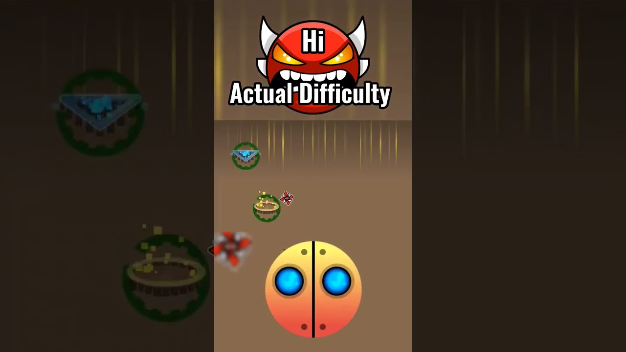 Hi Actual Difficulty #hi #geometrydash #gd
