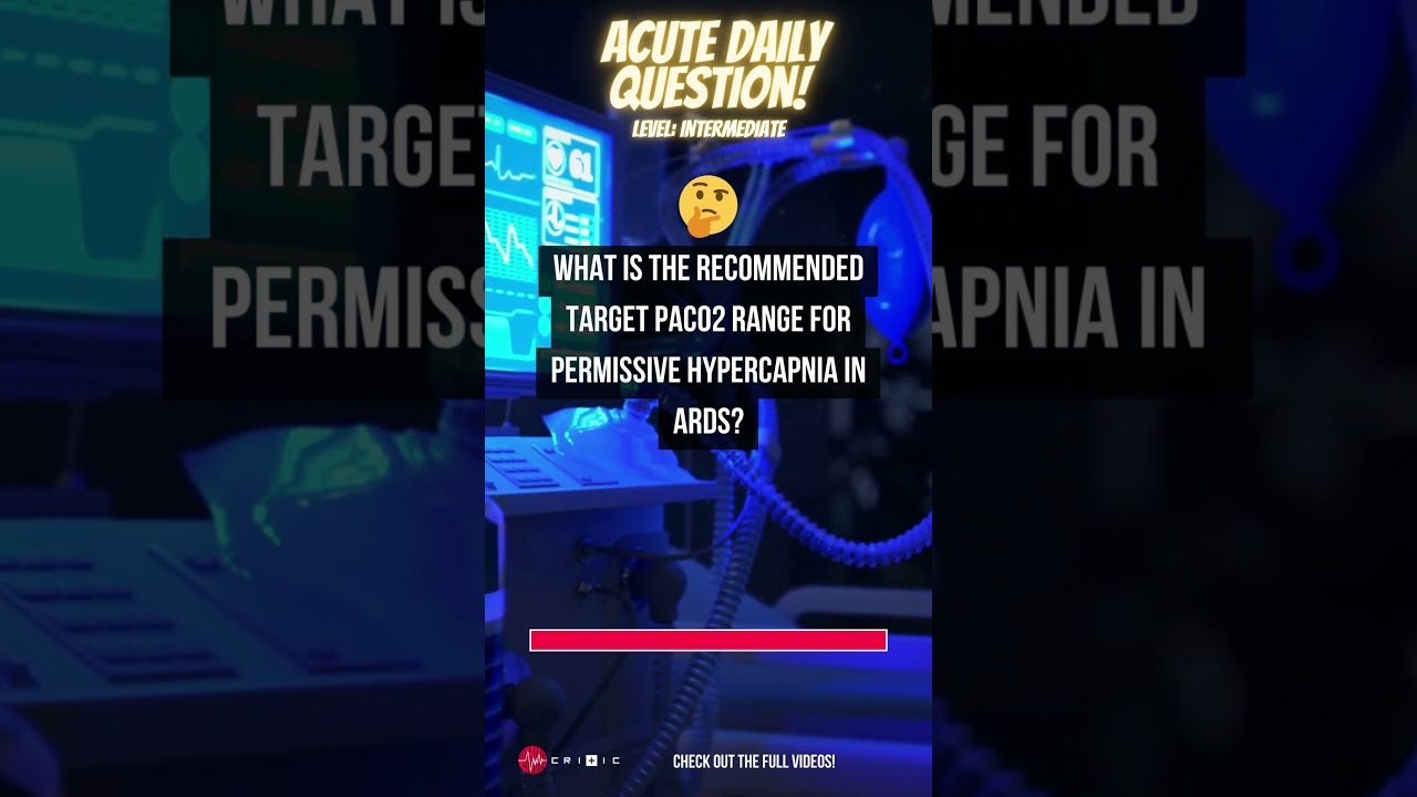 What is the recommended target PaCO2 range for permissive hypercapnia in ARDS? 🧐