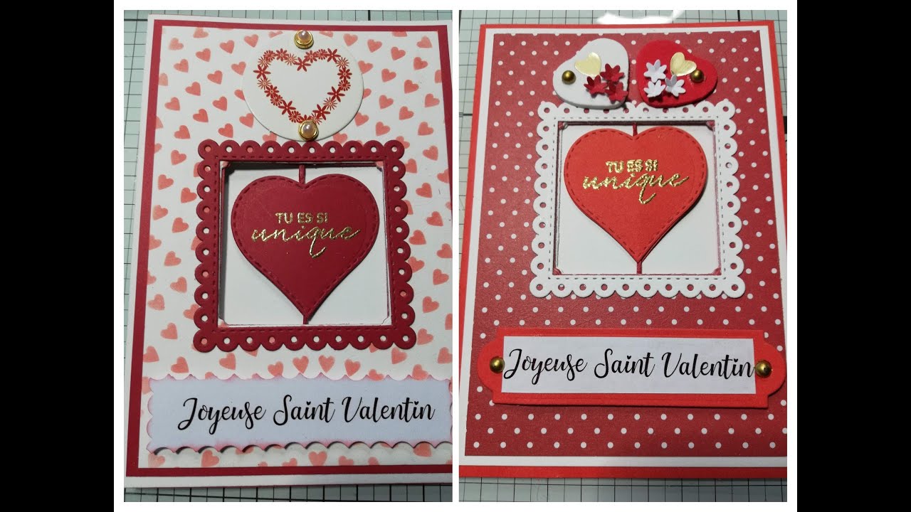 Tuto scrap - Carte Saint Valentin