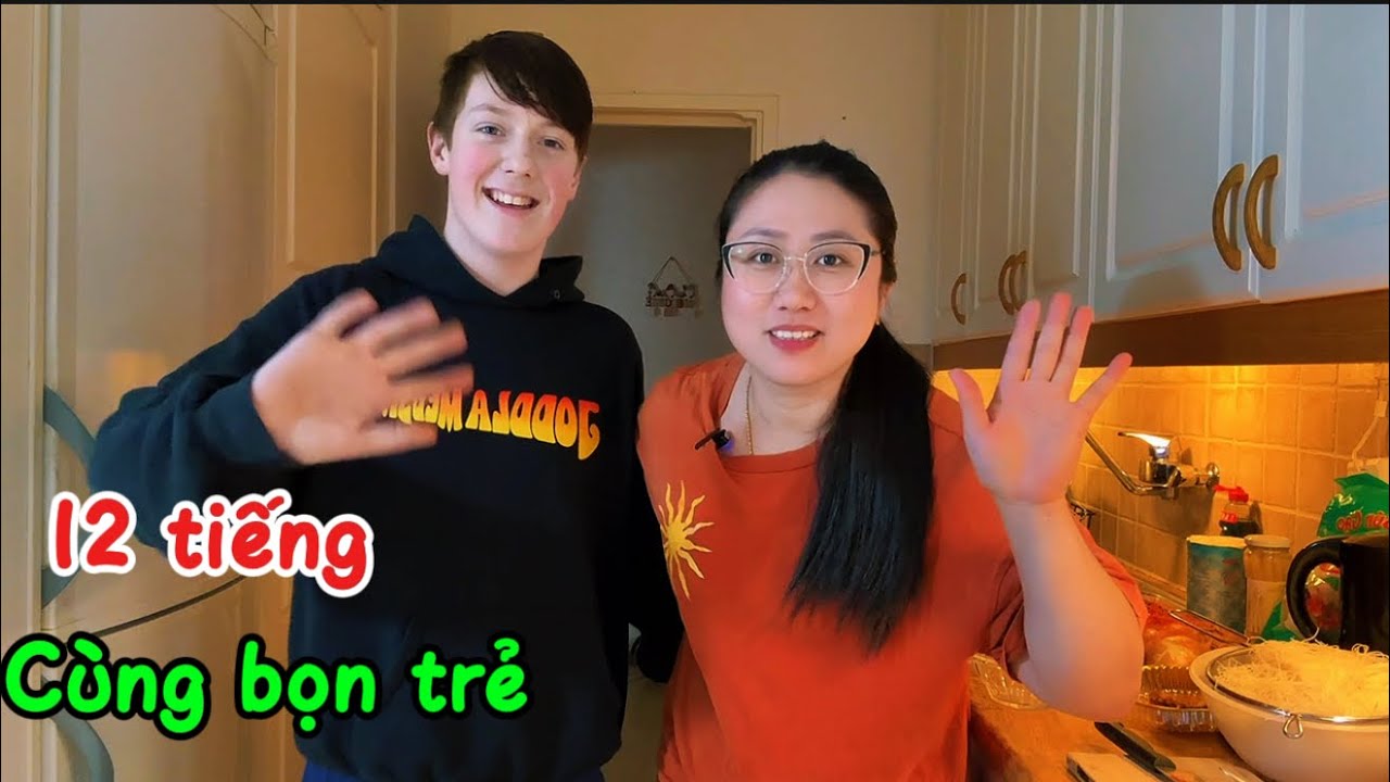 570/ Một ngày 12 tiếng đưa Con đi Học ,đi chợ ,Nấu ăn của Như ở nông thôn 