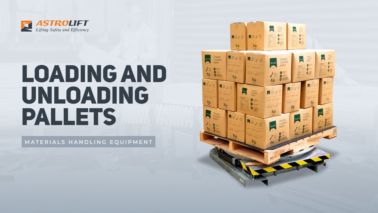 Pallet Loading and Unloading with Spring-loaded Lift Tables | Astrolift