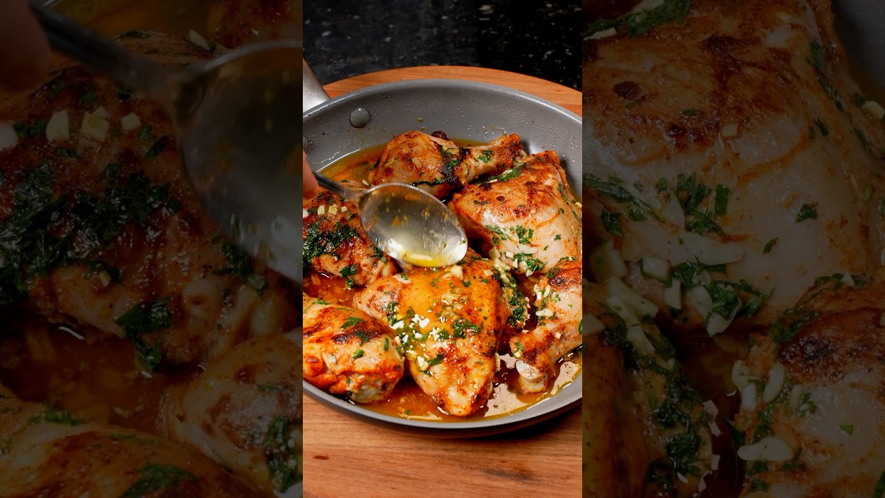 Pollo al ajillo un cl&aacute;sico lleno de sabor