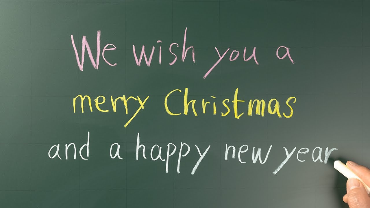 We Wish You a Merry Christmas l 크리스마스 캐롤 판서 ASMR l Chalk board ASMR