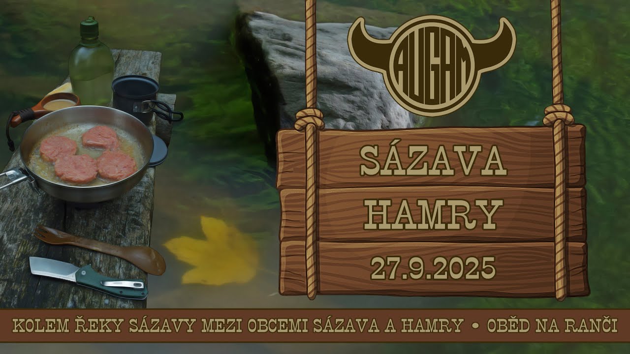 S&Aacute;ZAVA &bull; HAMRY (27.9.2025) &bull; řeka S&aacute;zava, sk&aacute;ly, lesy &bull; oběd na p&aacute;nvi v lomu &bull;