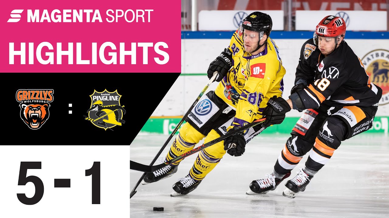 Grizzlys Wolfsburg - Krefeld Pinguine | 47. Spieltag, 19/20 | MAGENTA SPORT
