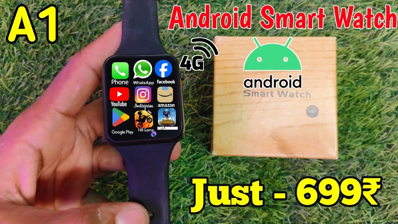 A1 smart watch sim card kise lagaye | Android 4G SmartWatch Under 1000 | A1 smart watch me whatsapp